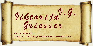 Viktorija Griesser vizit kartica
